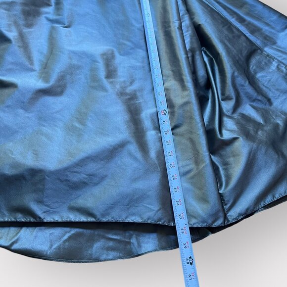 MoB Evening Gown Rickie Freeman Teri Jon Size 10 Lace & Organza Metallic Dress - Picture 3 of 12